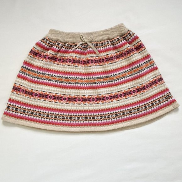 Oshkosh Sweater Striped Sparkly Holiday Skirt Kids Size 4 - Picture 9 of 11